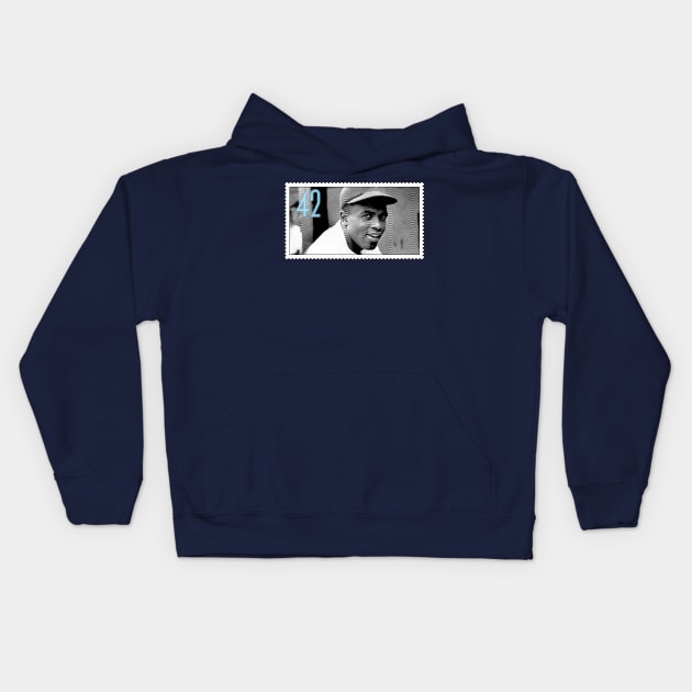 Jackie #42 Kids Hoodie by Wonderstuff